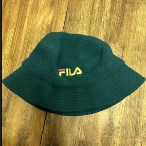 Fila Green Fleece Bucket Hat NWT Urban Outfitters Exclusive New